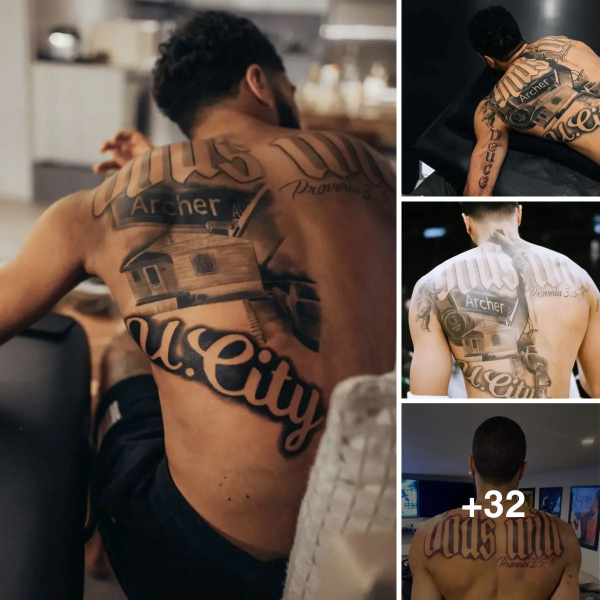 Fans point out that Jayson Tatum's tattoo on his back, 