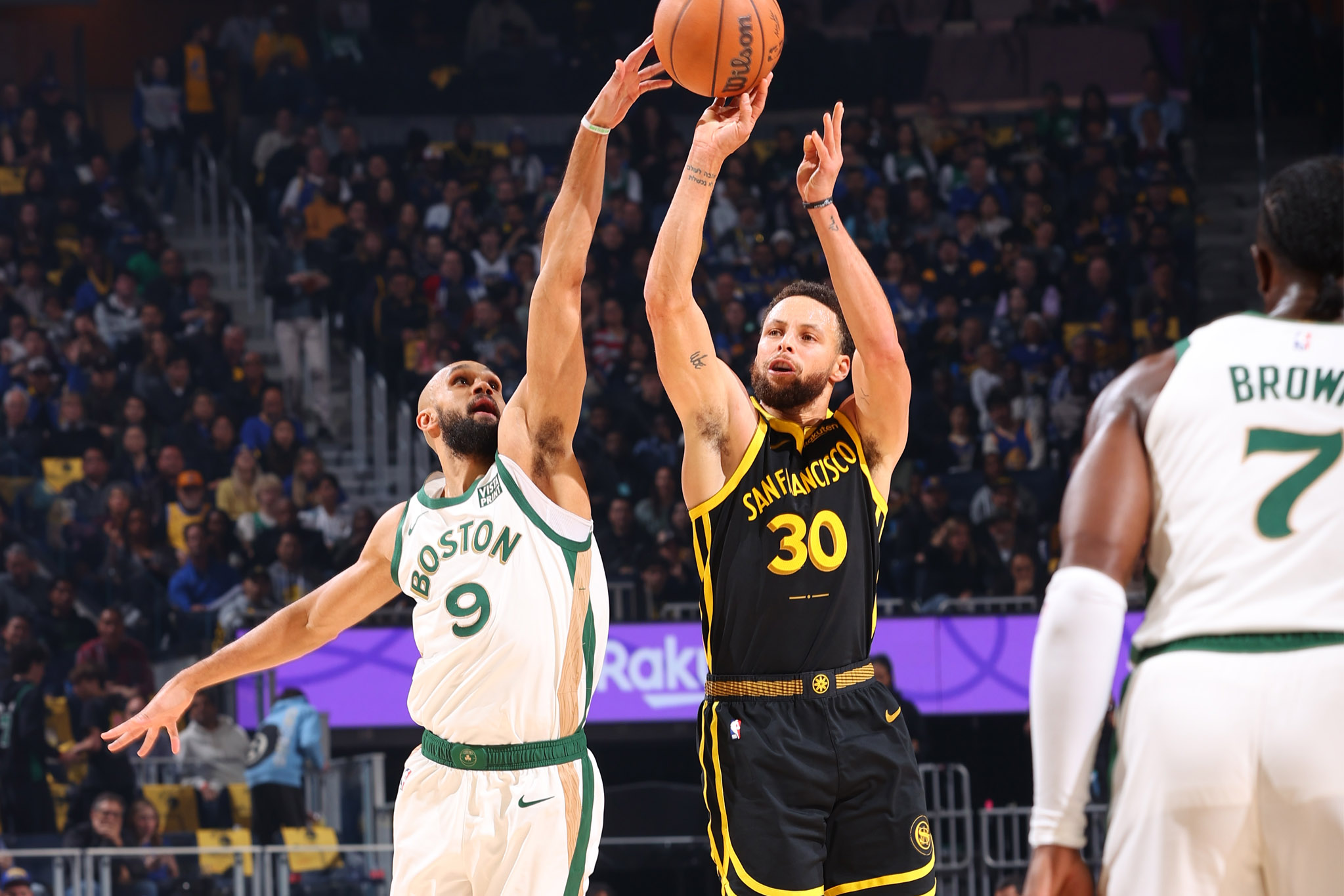 teph Curry's dagger 3 vs. Celtics sends NBA social media into frenzy – NBC Sports Bay Area & California