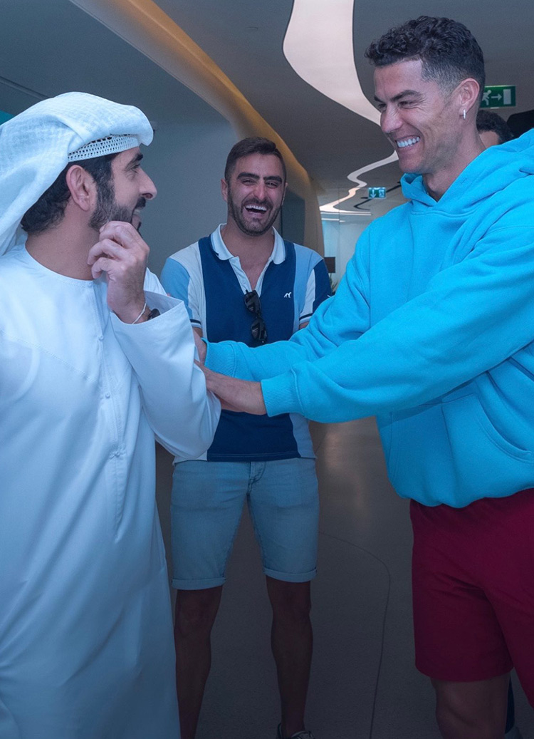 Ronaldo meets Sheikh Mohammed, Sheikh Hamdan in Dubai, to attend panel  discussion at Expo - GulfToday