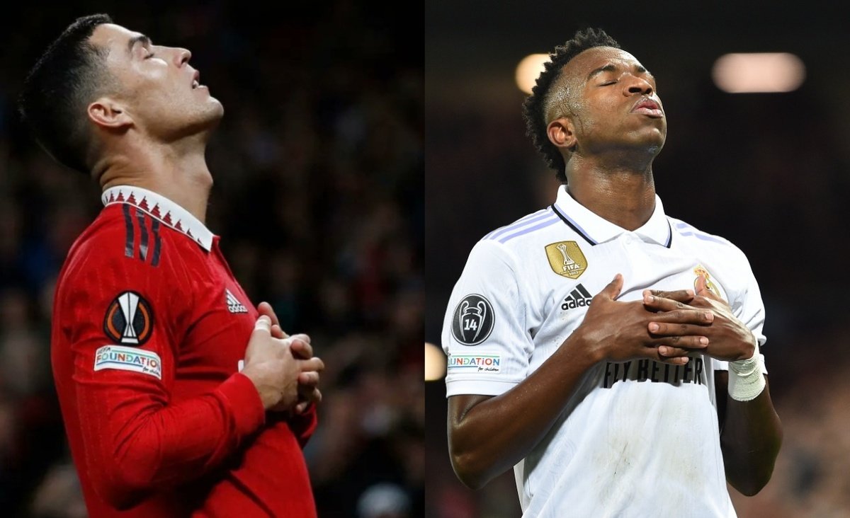 Vinicius imitated his idol Ronaldo at Anfield