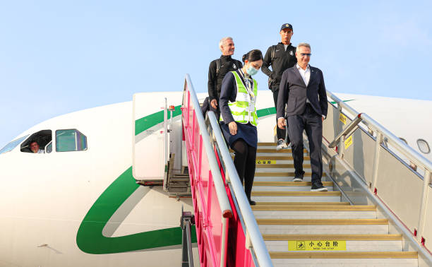 Cristiano Ronaldo Arrive In Shenzhen For His China Tour