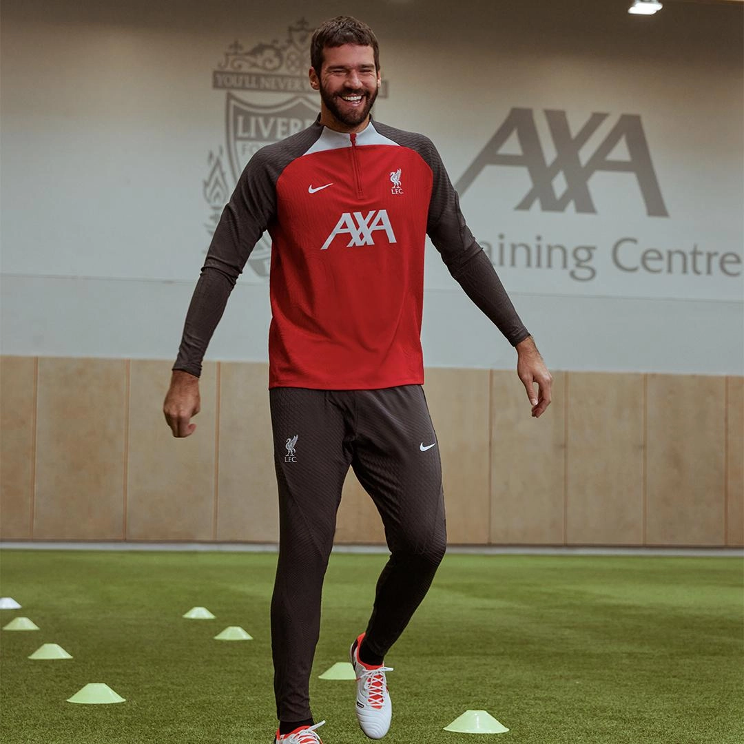 FRESH LOOK: Liverpool stars Alisson Becker, Darwin Nunez and Joel Matip introduce new spring training collection