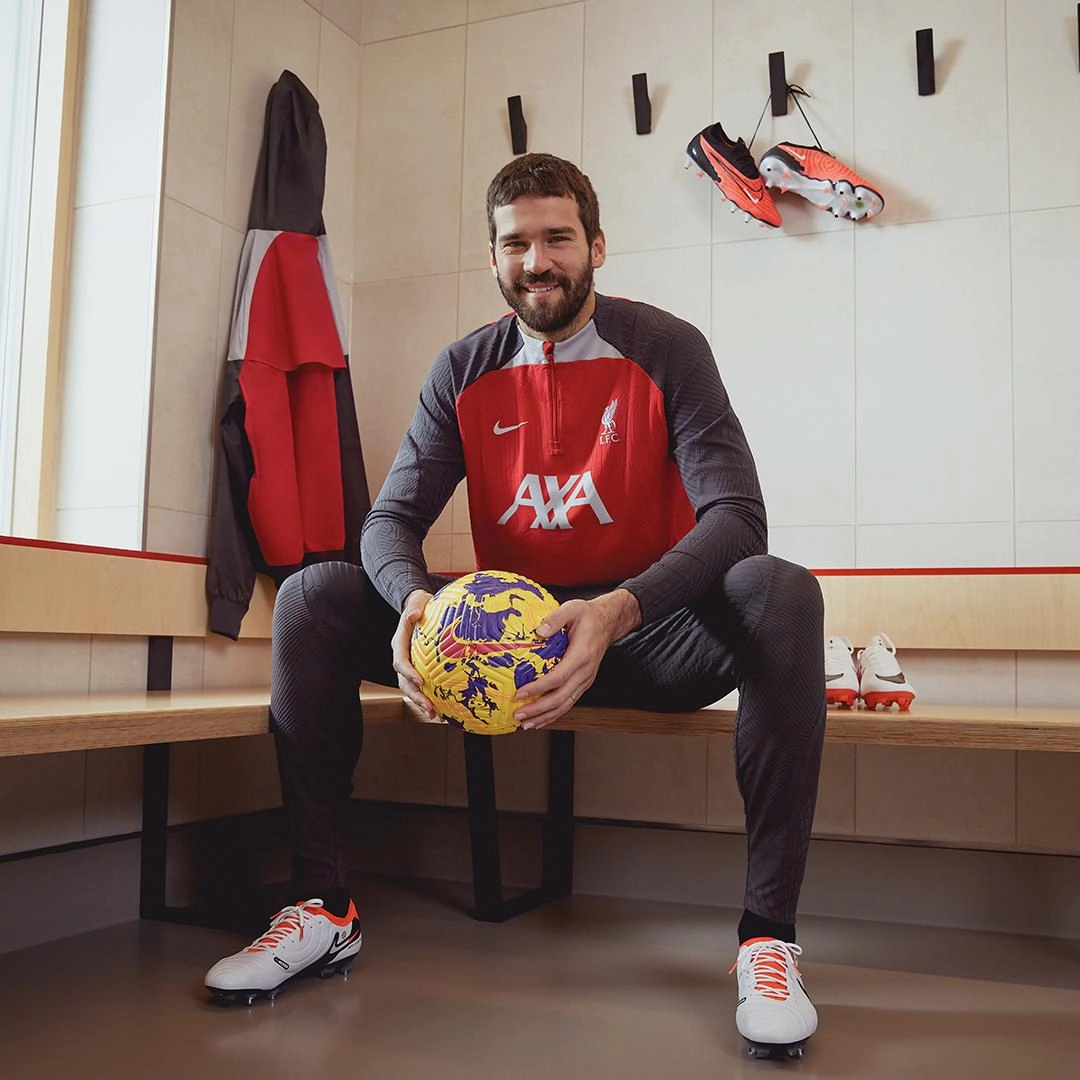 FRESH LOOK: Liverpool stars Alisson Becker, Darwin Nunez and Joel Matip introduce new spring training collection