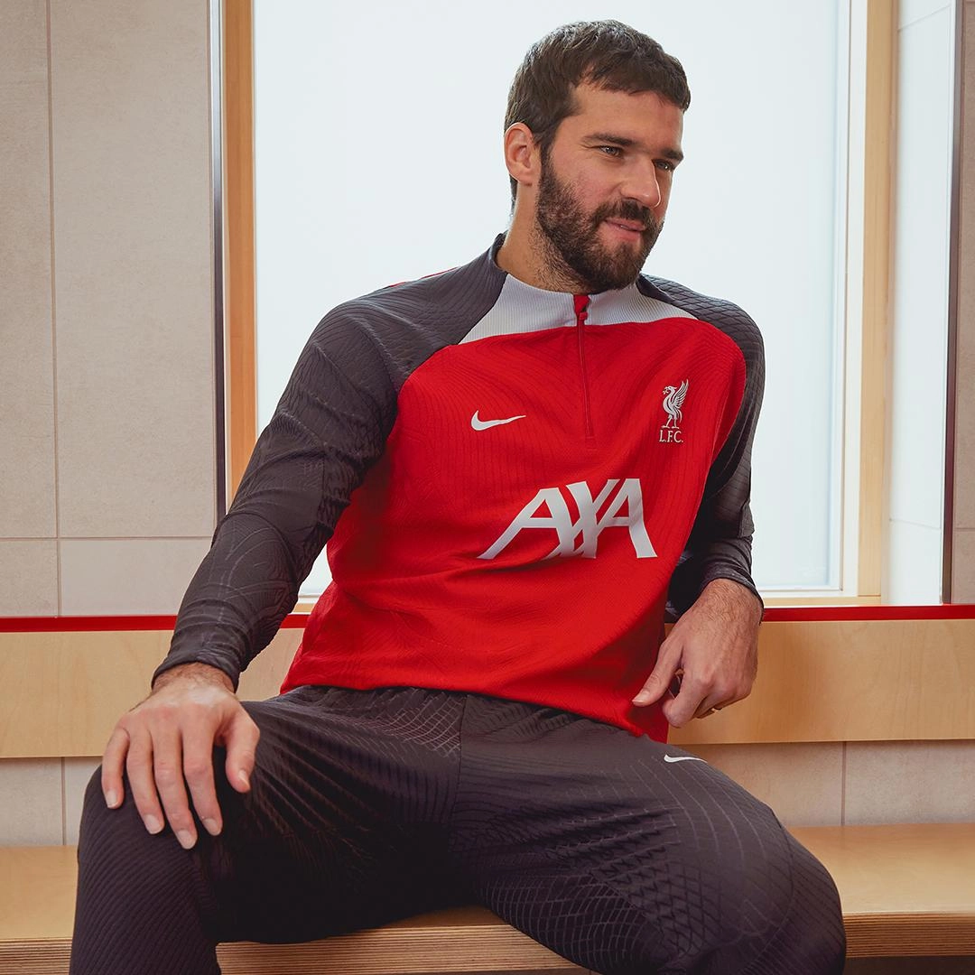 FRESH LOOK: Liverpool stars Alisson Becker, Darwin Nunez and Joel Matip introduce new spring training collection