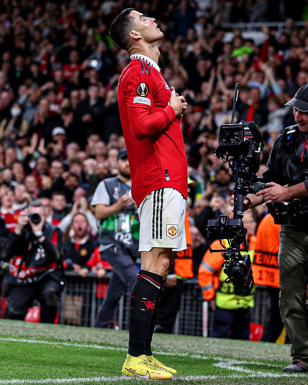 B/R Football on X: "Cristiano Ronaldo after he scored against Sheriff   https://t.co/5lJ82xMbgR" / X