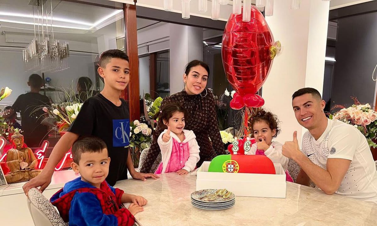 Cristiano Ronaldo celebrates his 36th birthday with Georgina Rodriguez