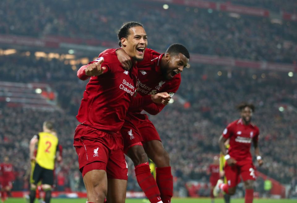  Van Dijk netted a brace as Watford were routed 5-0