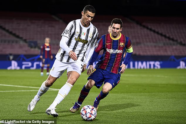 Musiala named Lionel Messi (R) as his greatest ever player ahead of Cristiano Ronaldo (L)