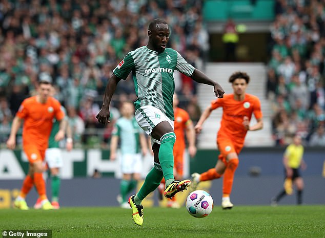 The player was Naby Keita, who has played 106 minutes for Werder Bremen and was suspended by the club in April