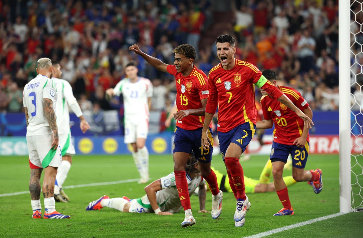 Spain v Italy LIVE: Result and reaction as Nico Williams skill forces own  goal winner in Euro 2024 clash | The Independent