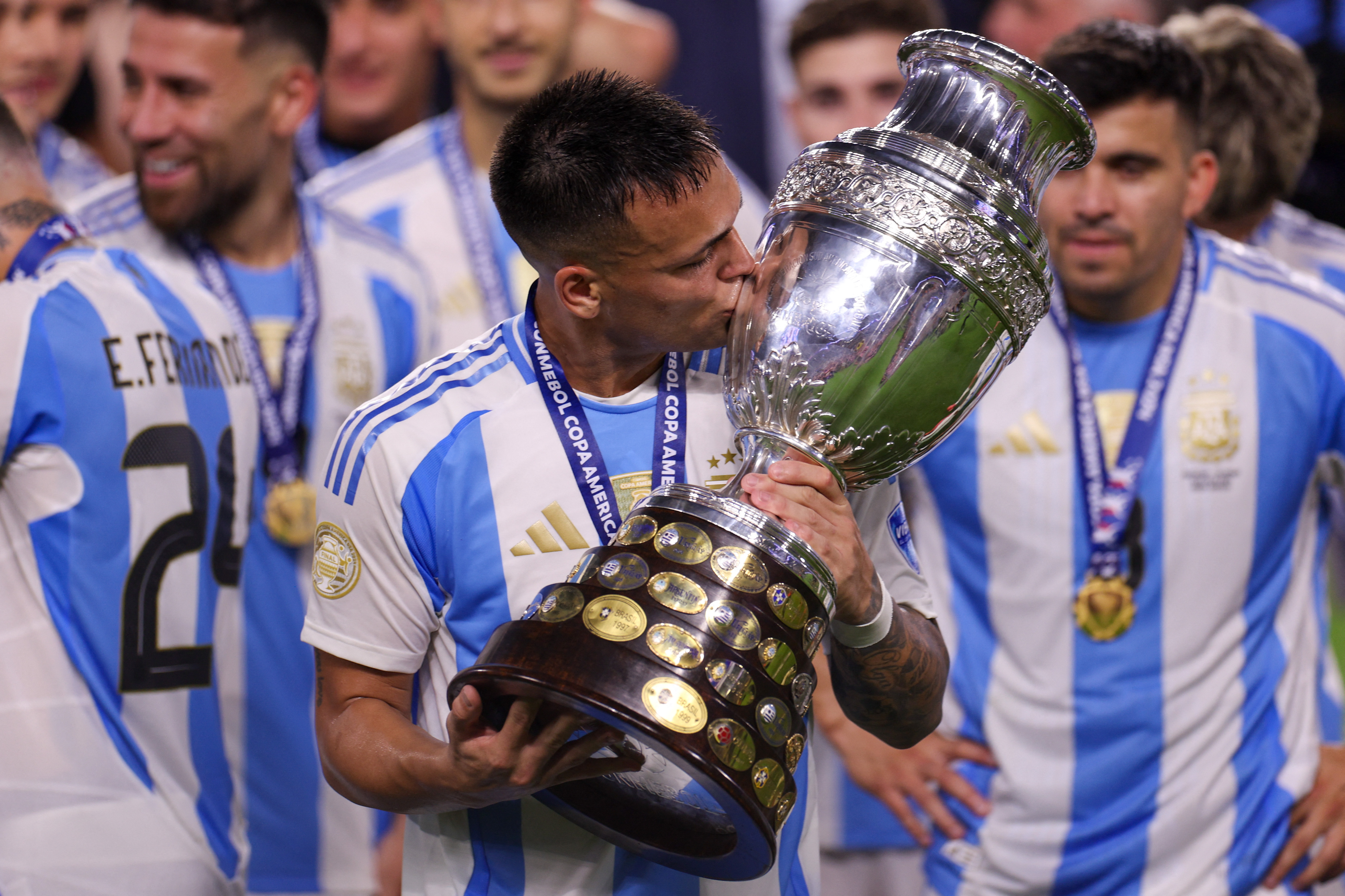 Lautaro Martinez played a big role in Argentina's Copa America triumph this month